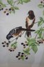 James Grodon Irving Towhees And Blackberries Lithograph, Lovely Gilt Gesso Frame (some Chips)