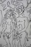 Trunk Show For Adam And Eve - Humourous Pen & Ink Drawing Of Garmento In The Garden Of Eden
