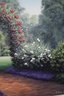 Oil On Canvas Gardenscape By Buck's County Artist R. Woolston Rapp, Signed And Dated '95