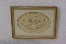 Framed Vintage Photograph And Sisters Aphorism Plaque In Frame