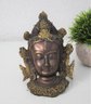 Burnished Brass Mask Of Himalayan Goddess Tara