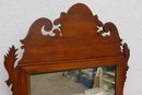 Vintage Wooden Frame Wall Mirror With Fine Scroll Work