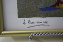 A. Krasnyansky Harmony Serigraph Signed Matted & Framed,   8.5 By 10 Framed