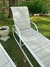 Pair Of Vintage White Lounge Chairs