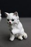 Group Lot Of Ceramic Cay And Kitten Figurines
