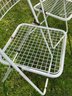 3 Vintage Ted Net Folding Chair By Niels Gammelgaard For Ikea, 1980s