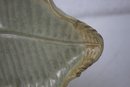 Large Sage To Earth Stoneware Fig Leaf Tray