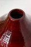 Sixtrees Red Lacquerware Spun Bamboo Gourd Vase