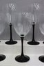 29 Pcs Luminarc, France Black Tulip Base Stemware / Wine Glasses