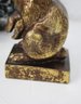 Rusticated Goldtine Bunny Figurine