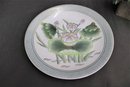 Large Round Porcelain Lotus Flower Platter -the SPI Accents Collection