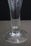 Trumpet Flare Clear Glass Vase