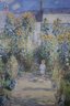 Claude Monet Garden At Vetheuil Framed Reproduction Art Print