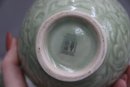 Vintage Celadon Chinese Porcelain Orb Vase