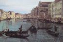 Framed Reproduction Art Print Of Canaletto's The Upper Reaches Of The Grand Canal With S. Simeone Piccolo