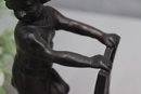 Maitland-Smith LTD. Girl On Ladder-back Chair  Bronze-tone  Figurine