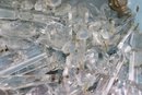 Group Lot Of Vintage Chandelier Glass Crystal Prisms And Balls And Beads And Other Parts