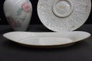 Group Lot Of Lenox Porcelain Vases, Bowls, Trays And A Seder Plate