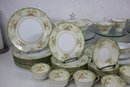 Large Group Lot Of Art Nouveau Pattern Noritake Japanese Porcelain Dinnerware (Partial Set)