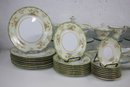 Large Group Lot Of Art Nouveau Pattern Noritake Japanese Porcelain Dinnerware (Partial Set)