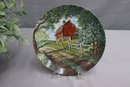 Two Limited Edition Bart Jerner Decorated Collector Plates The Wood Duck And The Weathered Barn