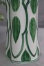 White/Green Flare Vase Made By Este Ceramiche In Italy For Tiffany & Co