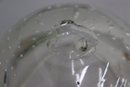 Hand Blown Clear Art Bubble Glass Bowl