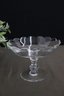 Val-St.-Lambert Crystal Scallop Rim Small Cake Stand
