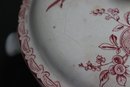 Grouping Of Antique New Wharf Pottery Co Ironstone Red Transferware Pitchers, Bowls, And Cups Etc