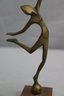 Brass Dancing Women Abstract Sculpture -Candleholder