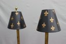 A Pair Of Maitland Smith Tall Toleware Table Lamps