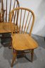 Two Dinaire Spindle Back Side Chairs And One Spindle Back Arm Chair