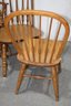 Two Dinaire Spindle Back Side Chairs And One Spindle Back Arm Chair