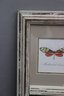 Framed Triptych Of M-Pressions Studio Handmade Butterfly Embossments With Blackboard