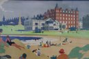 Framed H.G. Gawthorn St. Andrews Home Of The Royal And Ancient Game Lithograph Reproduction Poster Of