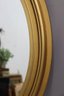 Vintage Wall Wood Gilt Oval Frame Mirror