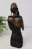 Wooden Sculpture Of Mother And Child -Signed And Number