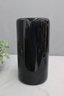 Organic Form Black Pottery Vase, Garcia Italy