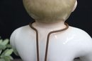 Vintage Porcelain Frozen Charlie Doll With Stand