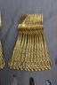Group Lot 1847 Rodgers Bros. Gold Tone Stainless Flatware