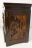 Substantially Carved Wood Chinoiserie Jewelry Box