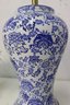 Pair Of SAFAVIEH  Blue And White BlossomTable Lamps