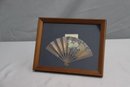 A Pair Of Miniature Framed Folding Japanese Art Fans