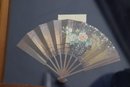 A Pair Of Miniature Framed Folding Japanese Art Fans