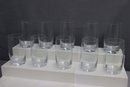 Group Lot Set Of 10 Highball Glasses And 8 Matching Old-Fashioned Rock Glasses