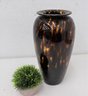 Splendid Tortoise Shell Pattern Glass Amphora Shaped Vase