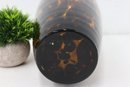 Splendid Tortoise Shell Pattern Glass Amphora Shaped Vase