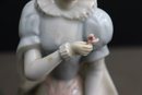 Perceval Villamarchante Handprinted Porcelain Woman Figure Spain