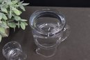 Tiffany & Co Crystal Tumble-Up Bedside Water Pitcher & Cup Lid