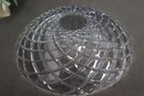 Tiffany & Co Heavy Cut Crystal Centerpiece Bowl By Josef Riedel, Diamond Spiral Web Pattern